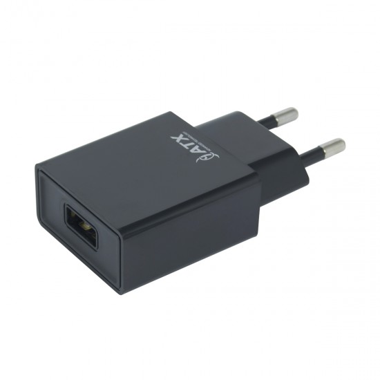 Laadija ATX 1A USB U03 black