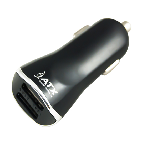 Autolaadija ATX 2xUSB 1A / 2,1A black