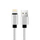 Cable USB ATX BRAIDED iPhone 5 silver