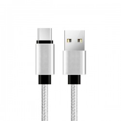 Cable USB ATX BRAIDED TYPE C silver