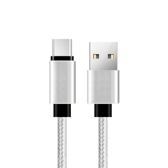 Cable USB ATX BRAIDED TYPE C silver