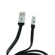 Cable USB LIGHTNING LICENSED black CABLE