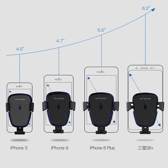 Car mount-charging US QI-206 INDUCTION (10W) black