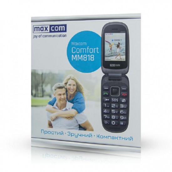 Телефон MAXCOM. MM818 black CYRYLICA