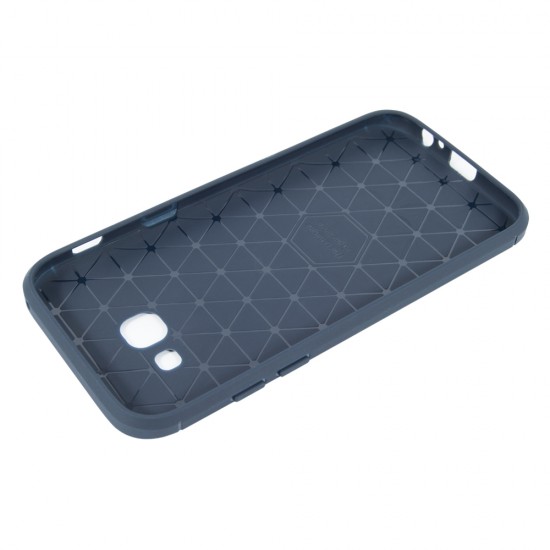 Case CARBON Motorola E4 dark blue