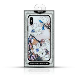 Чехол FLOWERS 3D Samsung S11 LITE/S20 white