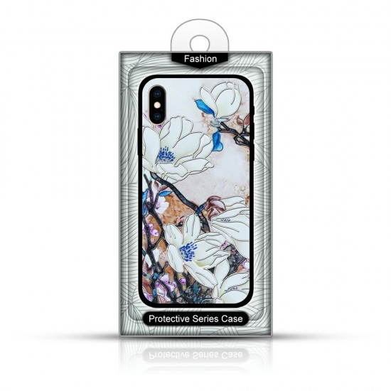 Case FLOWERS 3D Samsung S11 LITE/S20 white