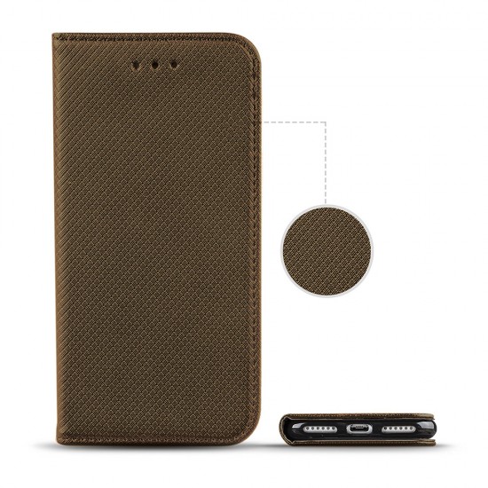 Чехол MAGNETIC CASE HUAWEI Y7 dark gold