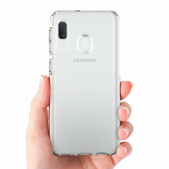 Чехол SPIGEN LIQUID CRYSTAL Samsung A20E clear