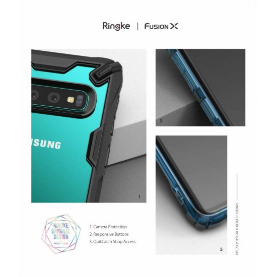 Чехол SPIGEN RINGKE FUSION X Samsung S10 black Чехол SPIGEN RINGKE FUSION X Samsung S10 black