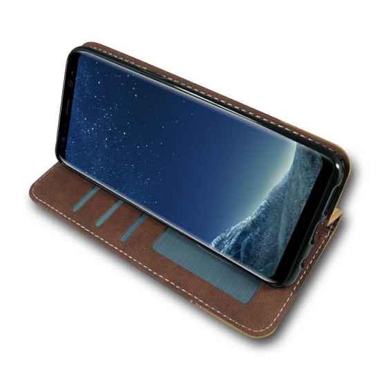 Чехол SUEDE BOOK LG K50S brown