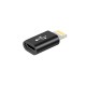 Adapter MICRO USB - LIGHTING black