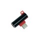 Adapter TYPE C - TYPE C/TYPE C black