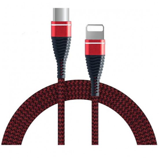 Cable ARMOR LIGHTNING TO TYPE C red