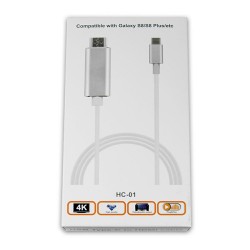 Cable HDMI - TYPE C white