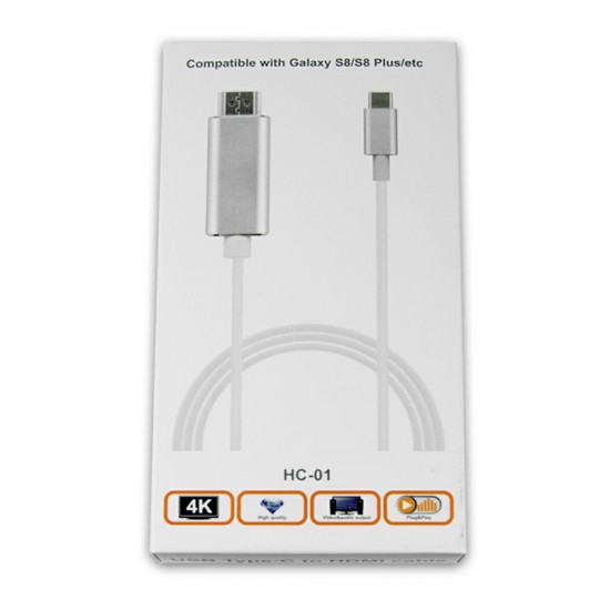 Cable HDMI - TYPE C white