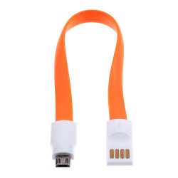 Кабель USB MAGNES MICRO USB flat,orange