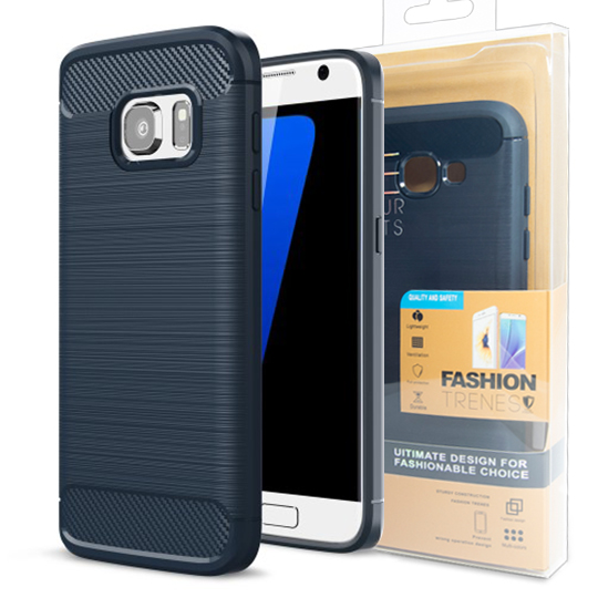 Case CARBON XIAOMI REDMI 5 dark blue BOX