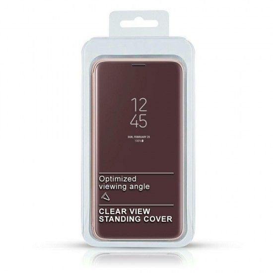 Case CLEAR VIEW COVER Samsung A20S purple