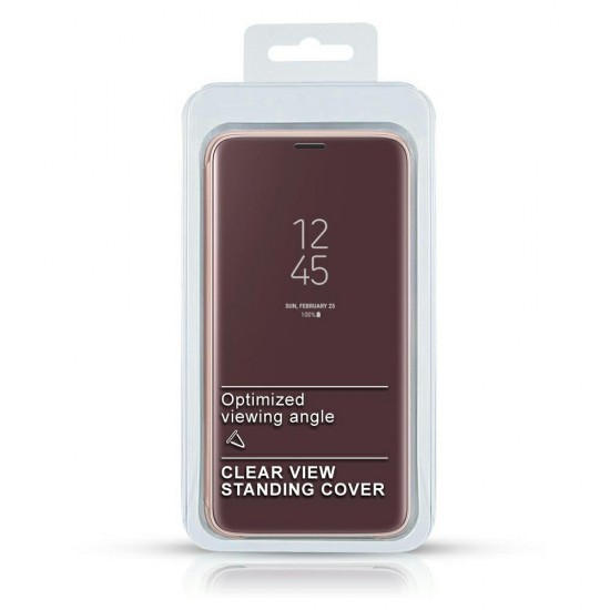 Чехол CLEAR VIEW COVER Samsung A70 purple