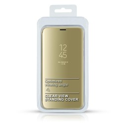 Case CLEAR VIEW COVER Samsung S11 LITE/S20 gold
