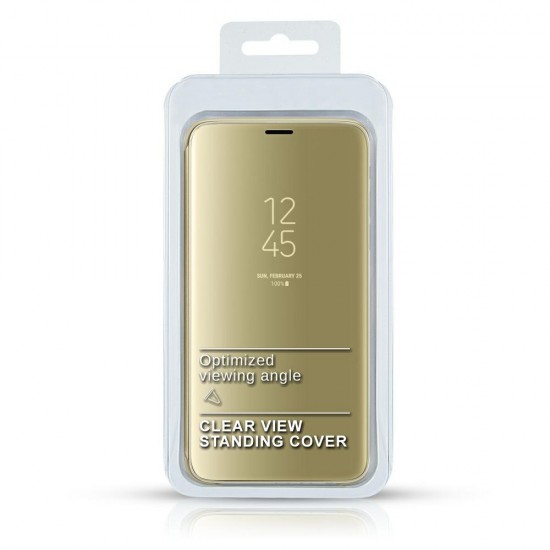 Case CLEAR VIEW COVER Samsung S11 LITE/S20 gold