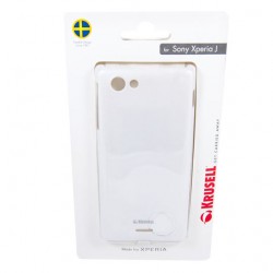 Чехол COLOR COVER SON J white metalic