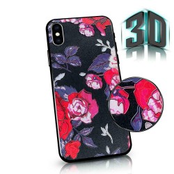 Чехол FLOWERS 3D XIAOMI REDMI 8 black