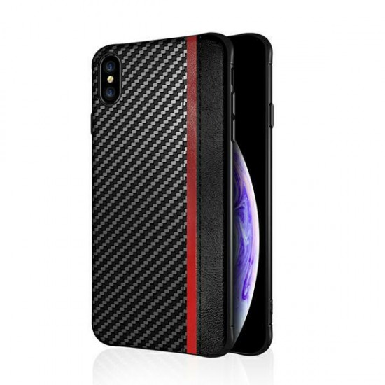 Чехол MULSAE CARBON HUAWEI P40 LITE E black