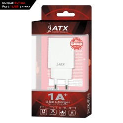 Laadija ATX 1A USB U03 white