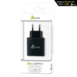 Laadija USB ACURA 3A QCT205 QUICK 3.0