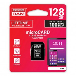 Memory card GOODRAM MICRO.SD 128GB C10 UHS+AD 100MB