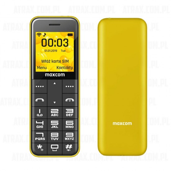Телефон MAXCOM MM111 black, red, yellow