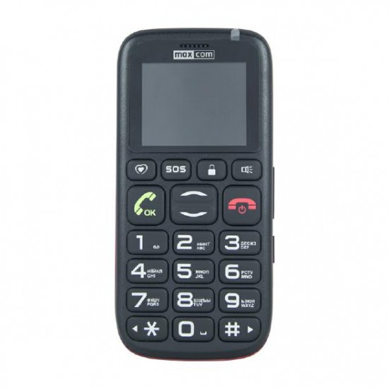 Телефон MAXCOM. MM428 black/red CYRYLICA